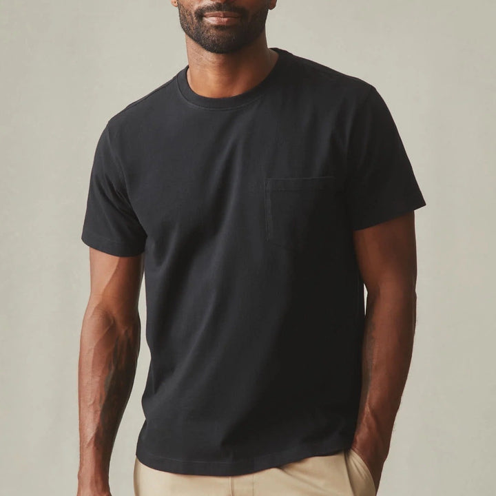 American Giant Men's Picket Tee Black Size S Made In USA