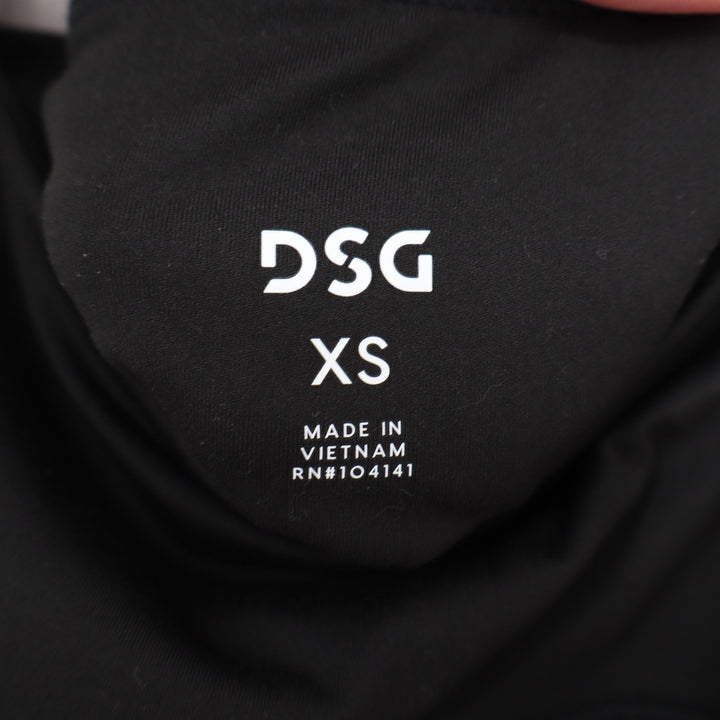 DSG Womens Momentum 7/8 Tight Pure Black High Rise Leggings XS NEW