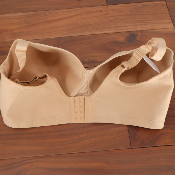 Vanity Fair Beauty Back Bra Women 42DDD Nude Stretch Full Figure Wirefree Padded