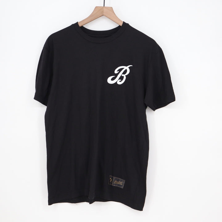 Baseballism Mens The Bat Bros Graphic T-Shirt Black BB-FM-M-BScript Medium NEW