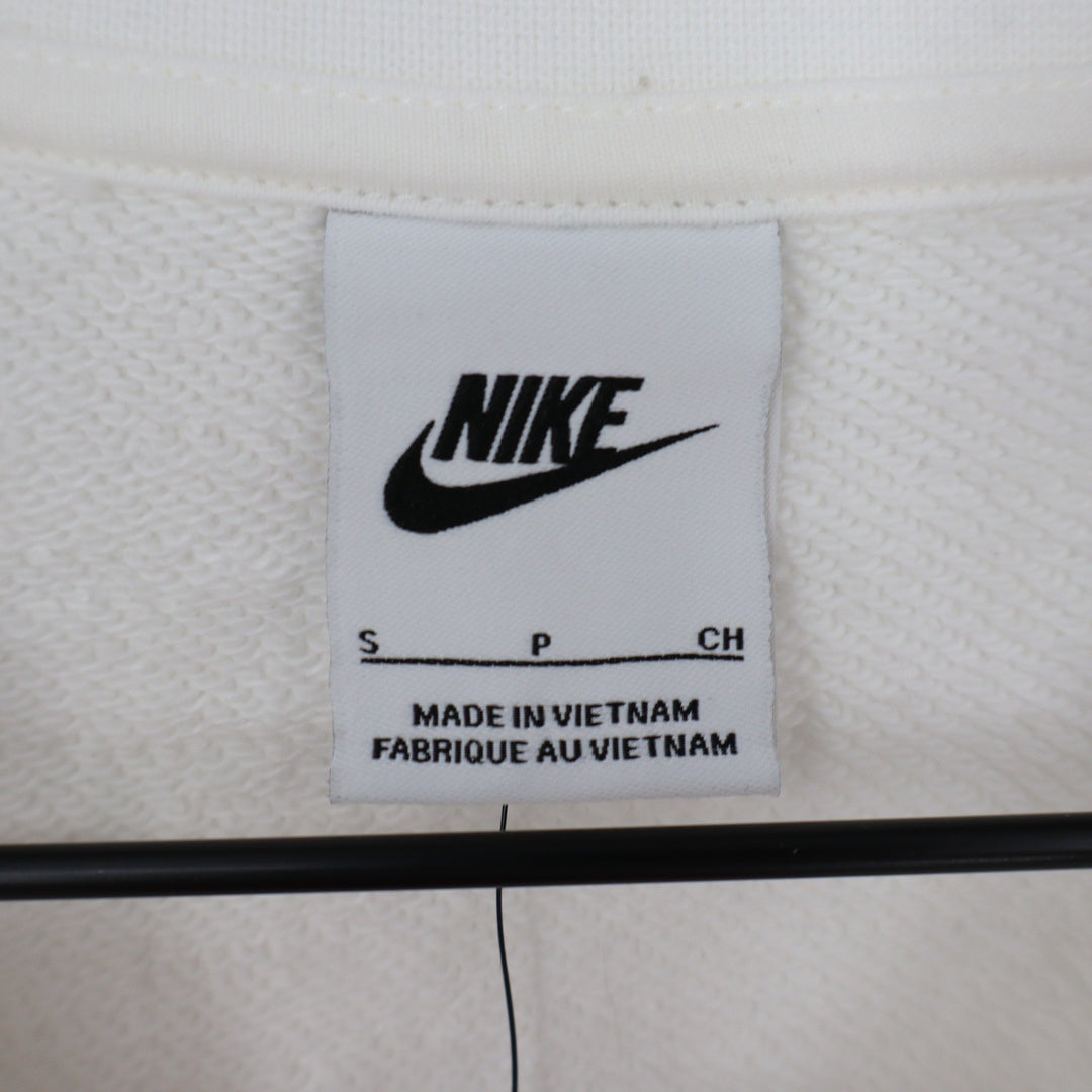 Nike Womens Oversized Graphic Sweatshirt Sail White HF9491-133 Small