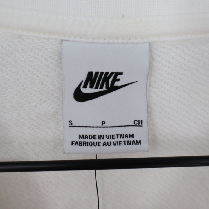 Nike Womens Oversized Graphic Sweatshirt Sail White HF9491-133 Small