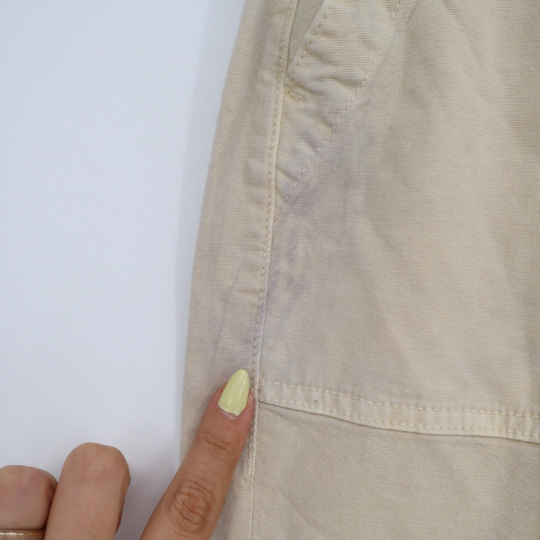 American Eagle Mens 00 Short Beige Cargo Pants Stretch Cotton Lyocell Utility
