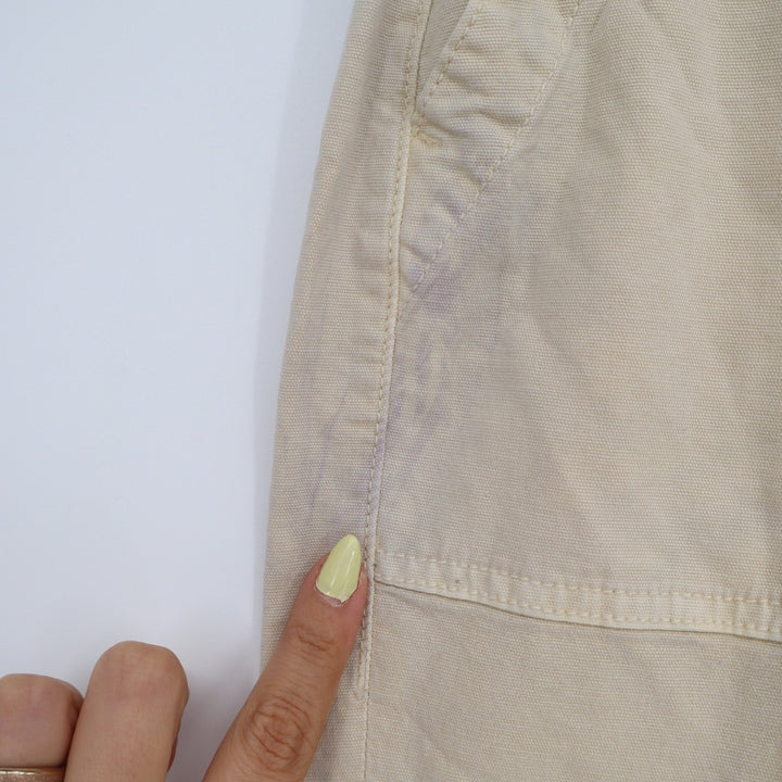 American Eagle Mens 00 Short Beige Cargo Pants Stretch Cotton Lyocell Utility