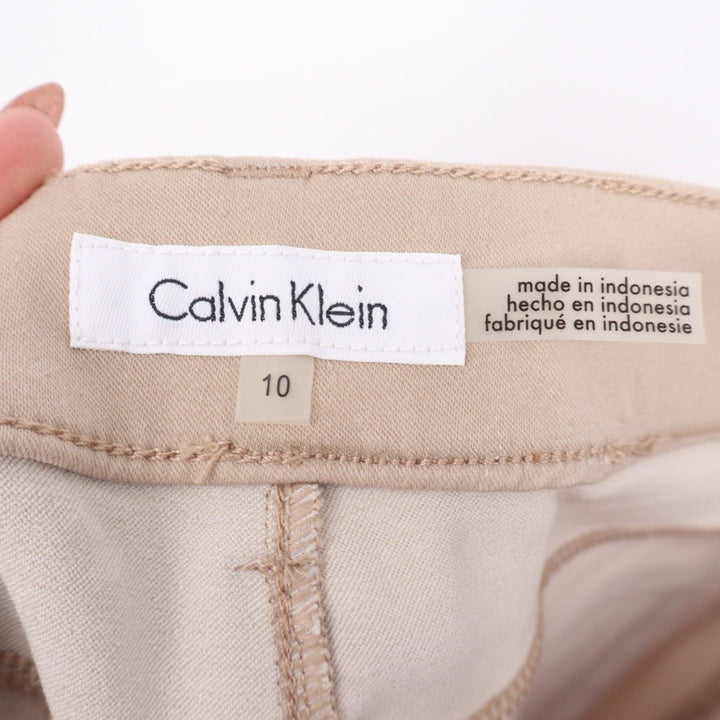 Calvin Klein Women Khaki Straight Leg Pants Size 10