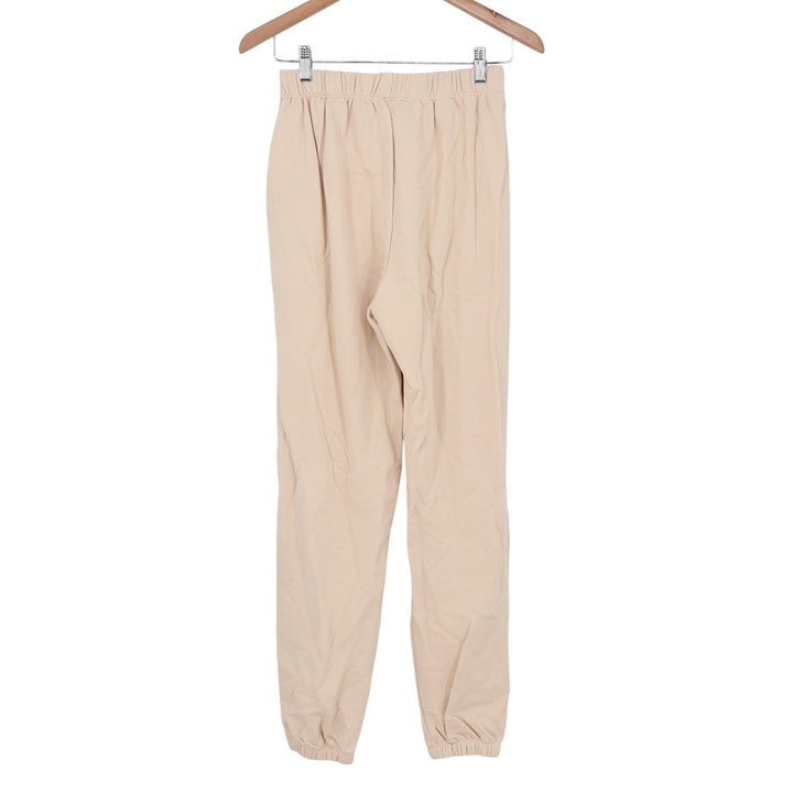 Naked Wardrobe Tan Beige Crewneck Sweatshirt Joggers Lounge Set M