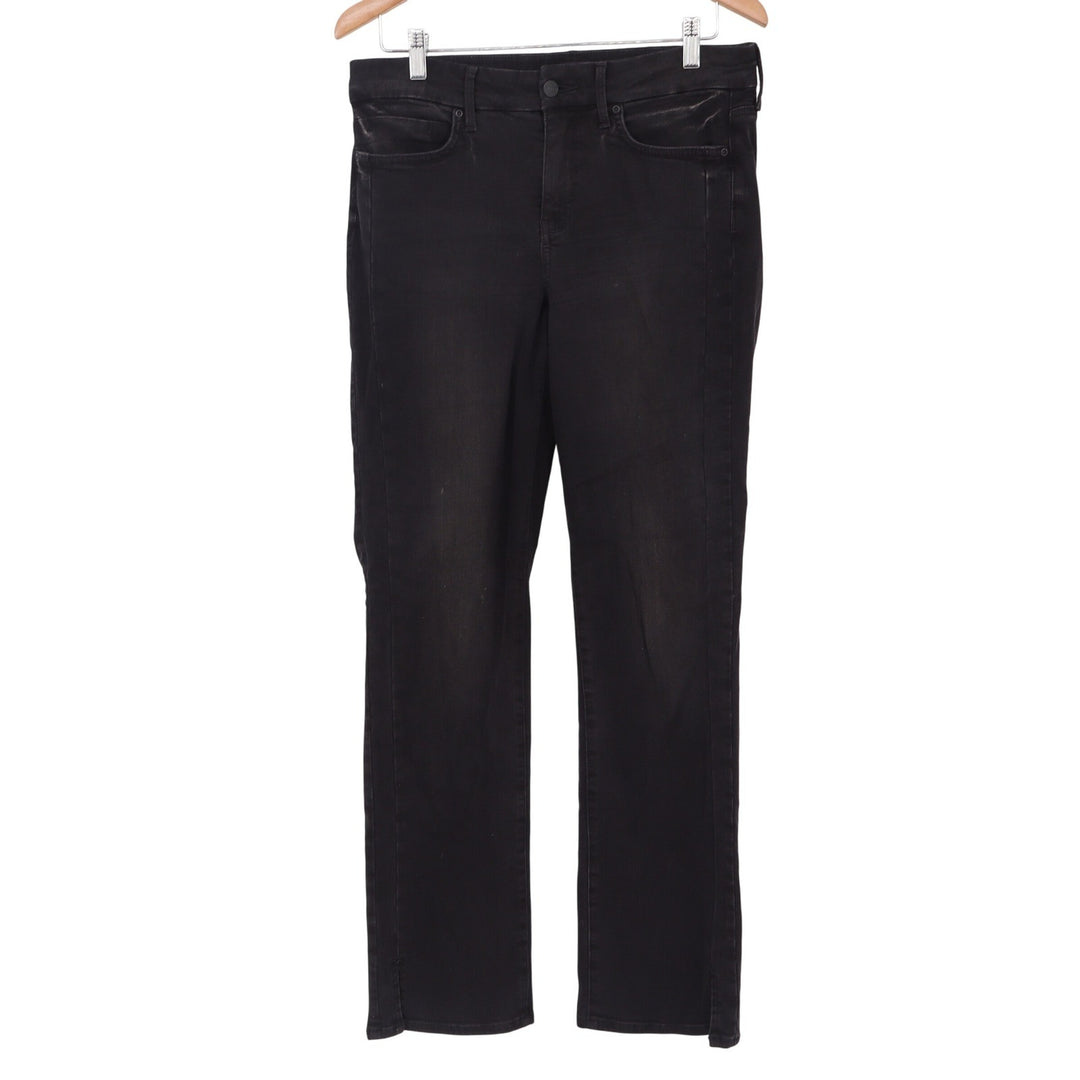 NYDJ Jeans Womens 8 Straight Leg Black Stretch Lift Tuck Denim Excellent
