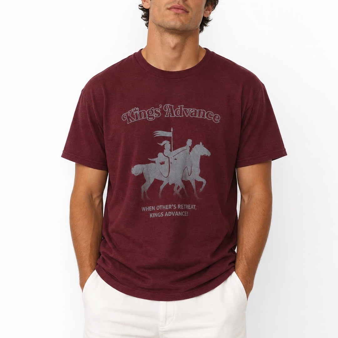 Next Level Kings Advance 2023 Graphic T-Shirt XL Maroon Chess Proverbs 23:7 Tee
