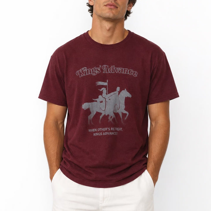 Next Level Kings Advance 2023 Graphic T-Shirt XL Maroon Chess Proverbs 23:7 Tee