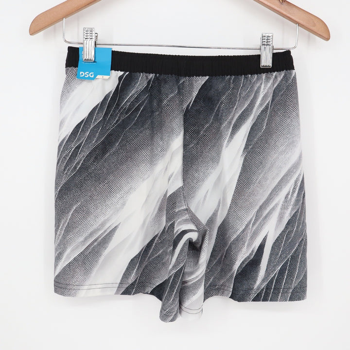DSG Boys Agility Short Print Pure White AI Formation Size M 10-12 New NWT 9524