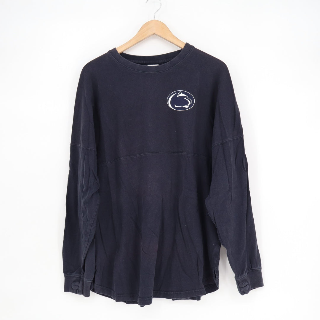 Penn State Nittany Lions Sweatshirt Mens Medium Navy Pressbox Cotton Crew Neck