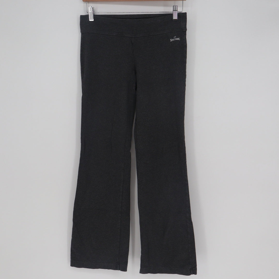 Spalding Womens Yoga Pants Charcoal Gray Bootcut Athletic Flare Size M M/M