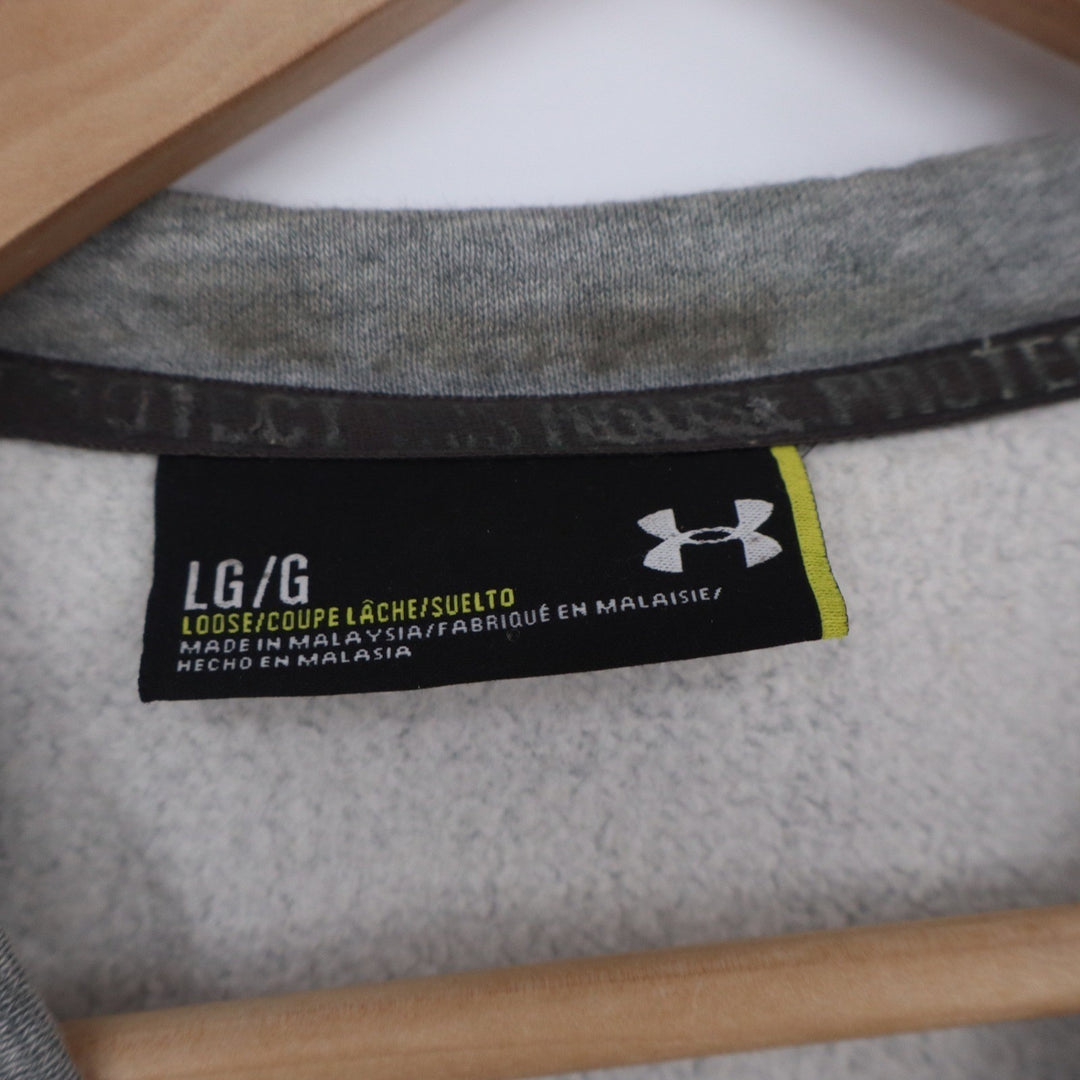 Under Armour Mens Loose Fit Fleece Crewneck Sweatshirt Gray Large