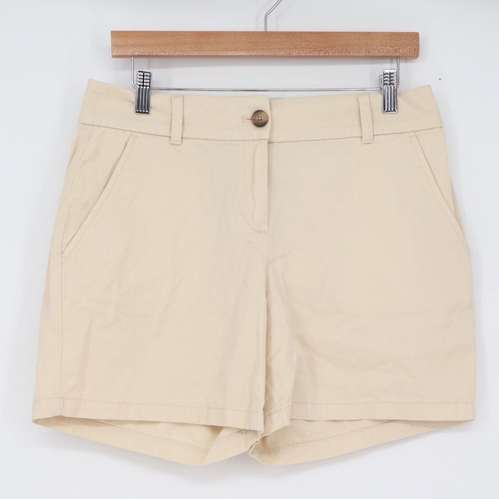 LOFT Outlet Shorts Womens 4 Curvy 6" Short Tan Chino Cotton Mid Rise NWT