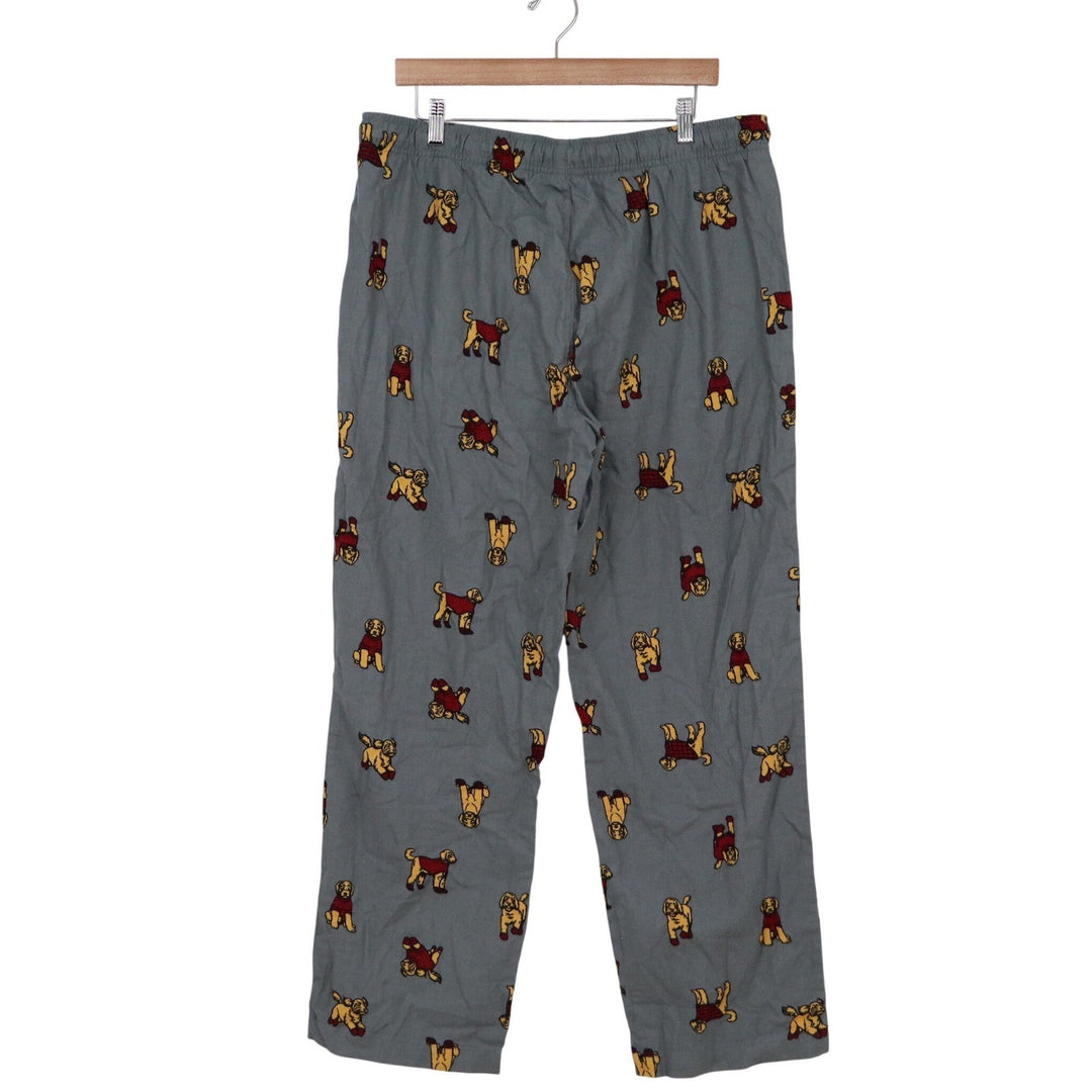 Sonoma Goods For Life Mens Large Gray Golden Retriever Dog Print Pajama Pants L