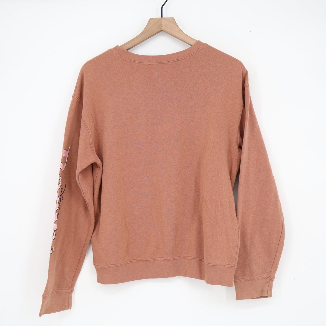 Disney Bambi Graphic Sweatshirt Brown Terracotta Crewneck Pullover Medium