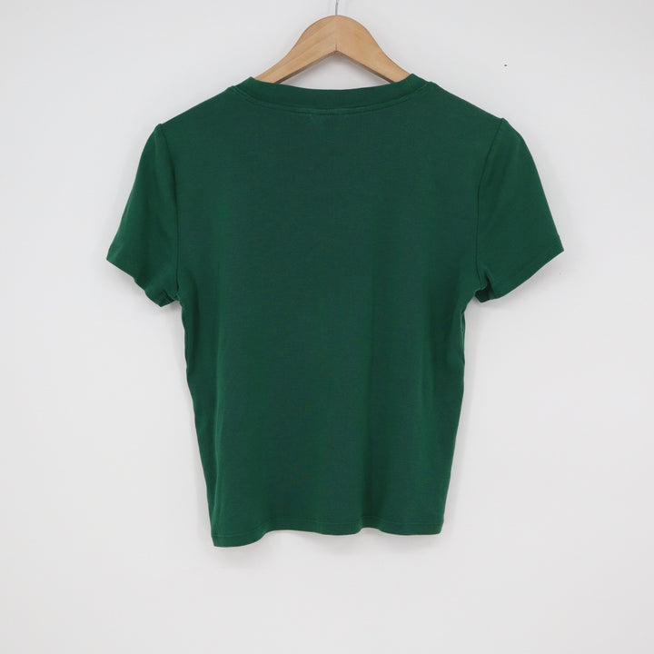 Ann Taylor Mens Green 100% Cotton Short Sleeve Crew Neck Basic Tee Shirt Size M