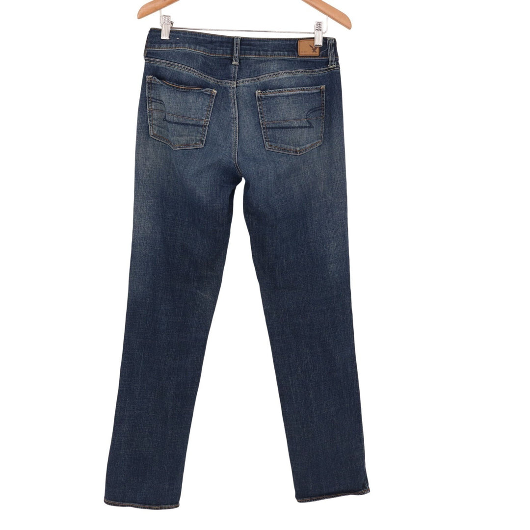 American Eagle Outfitters Jeans Womens 8 Blue Denim Cotton Stretch Straight Leg