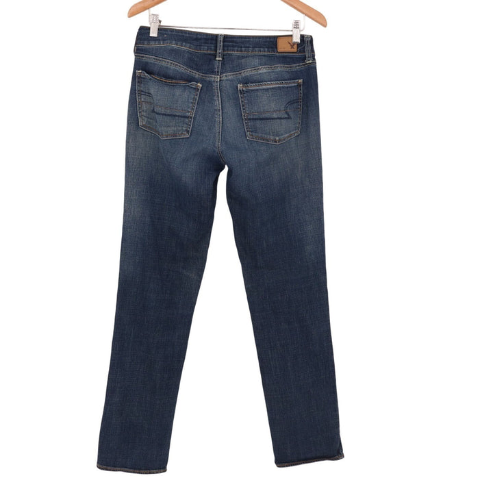 American Eagle Outfitters Jeans Womens 8 Blue Denim Cotton Stretch Straight Leg