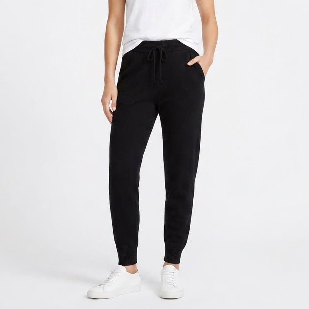 Old Navy Jogger Pants Womens XL Black Stretch Slash Pockets Drawstring Tapered