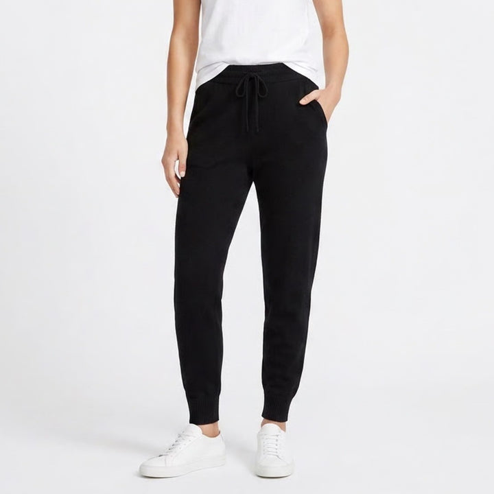 Old Navy Jogger Pants Womens XL Black Stretch Slash Pockets Drawstring Tapered