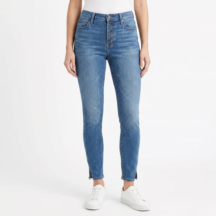Old Navy Rockstar Super Skinny High Rise Button Fly Jeans Blue Size 6