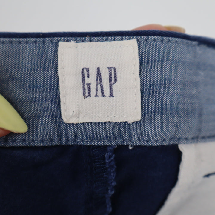 Gap Mens Slim Fit Chino Pants Navy Blue Stretch Cotton Trousers 34x32