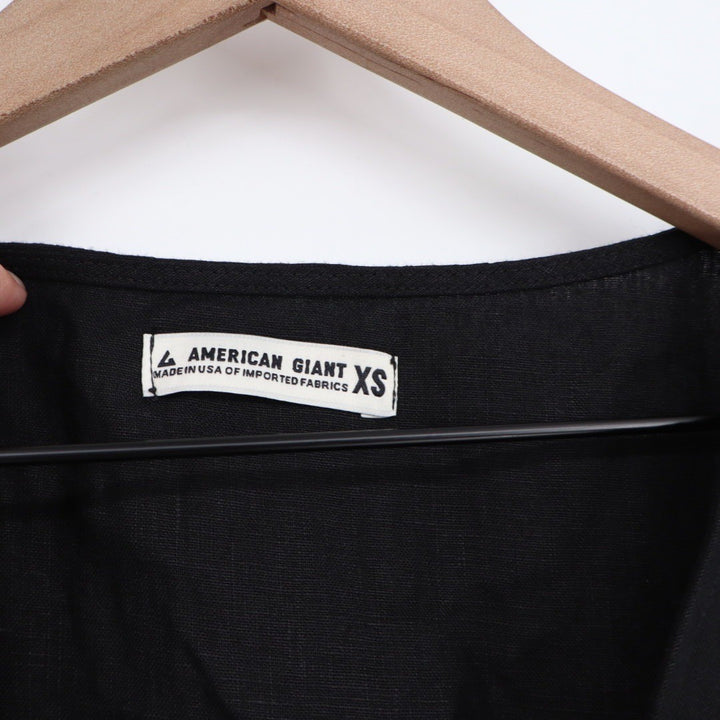 American Giant Women's Linen Tie Dress Size XS Made In USA