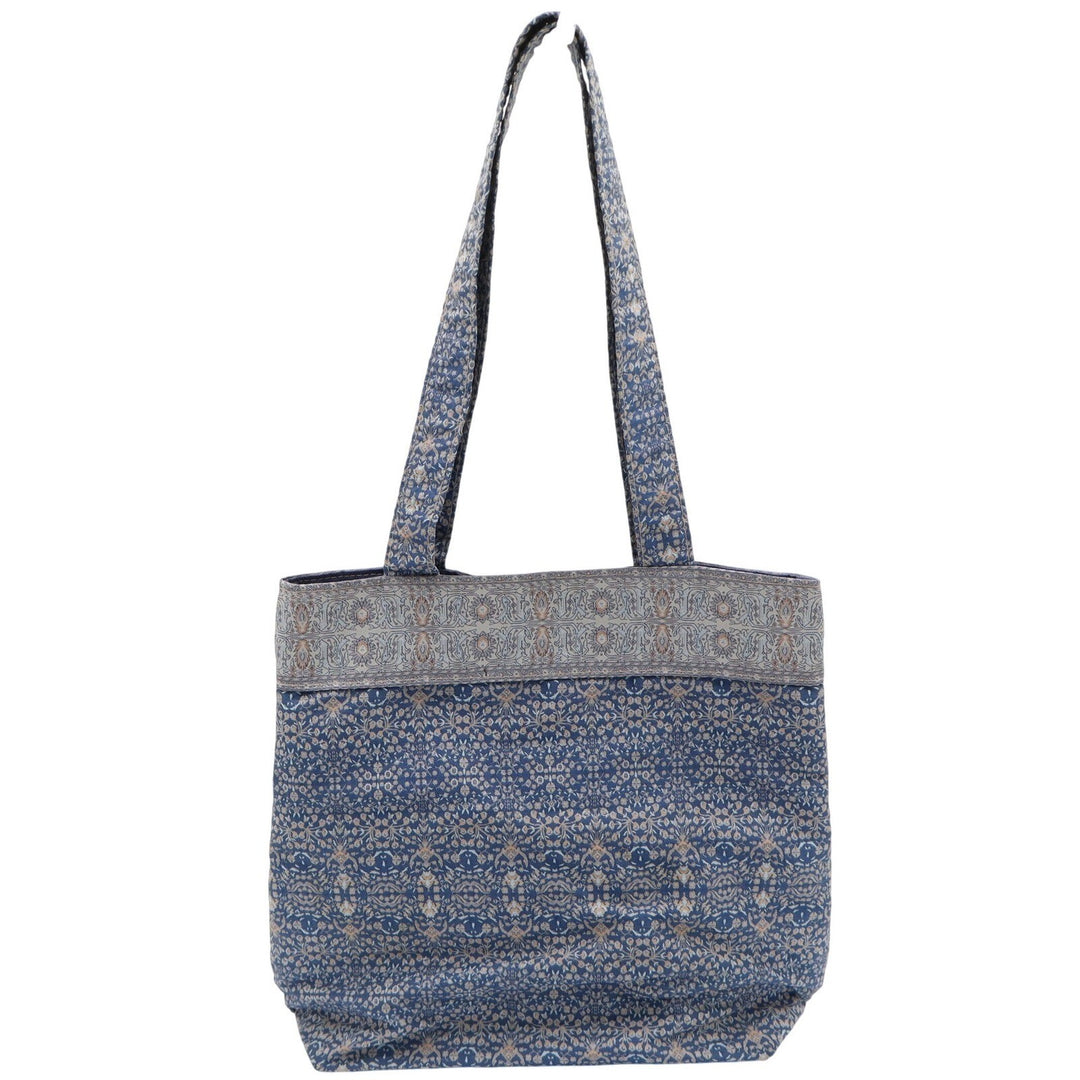 Derin Collection Blue Tapestry Tote Bag Made in Turkey Shoulder Bag