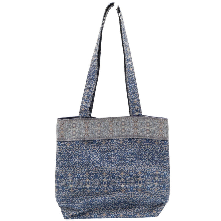 Derin Collection Blue Tapestry Tote Bag Made in Turkey Shoulder Bag