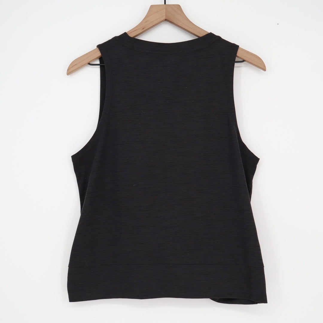 Old Navy Active Breathe On Black Twist Front Tank Top Large Sleeveless Gym Shirt