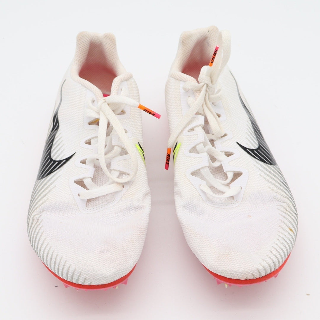Nike Track Spikes Mens 8.5 Zoom Rival M 9 White Crimson Racing Excellent