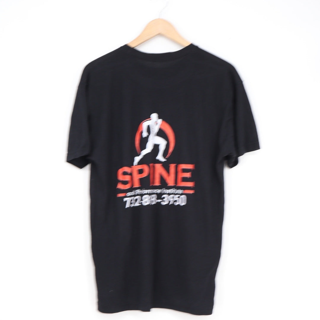 Spine and Performance Institute Graphic T-Shirt Black Short Sleeve Mens Small