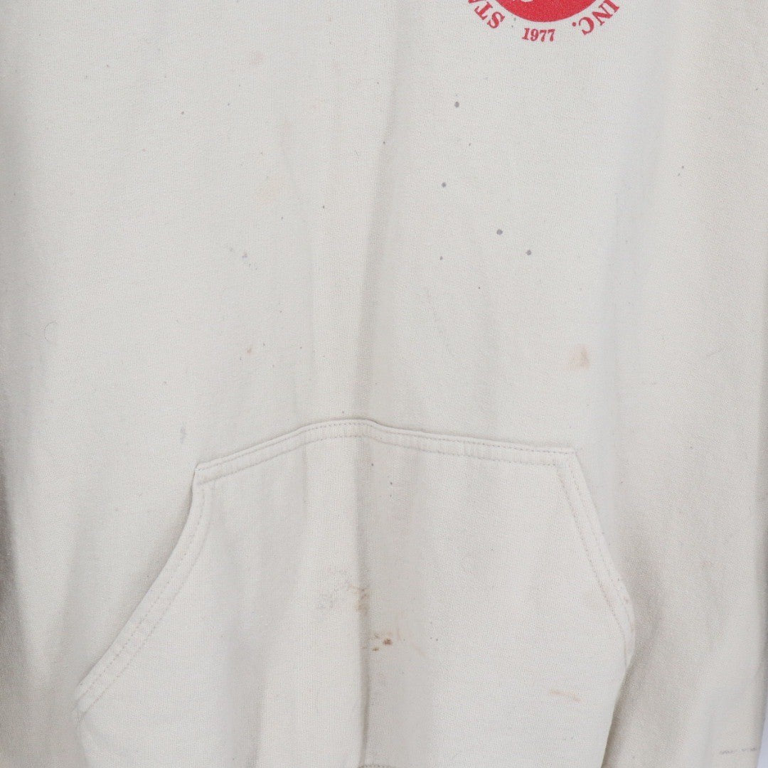 Stanley Stephens Company Inc Beige Logo Hoodie Sweatshirt XL Spellout