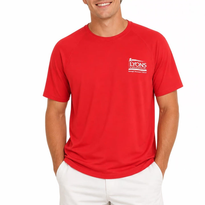 Sport-Tek Mens Red Lyons & Associates Graphic Performance T-Shirt Large