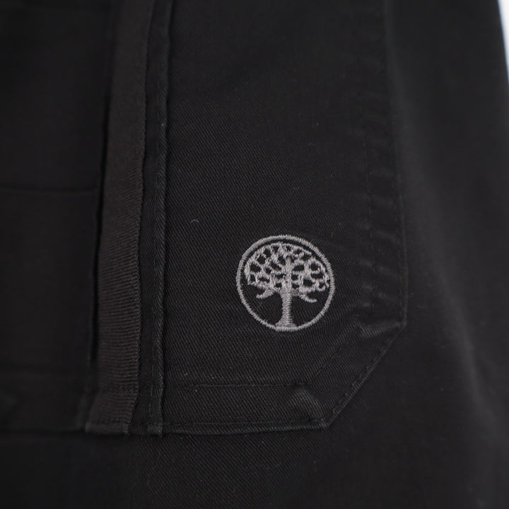 Tree Of Life Cargo Pants Women Medium Black Patch Pockets High Rise Straight Leg