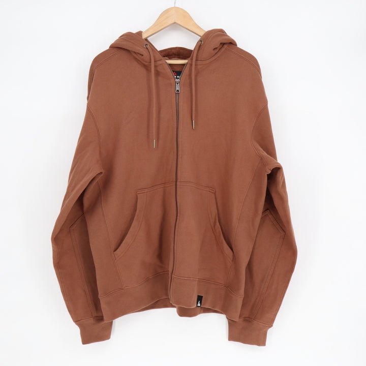 American Giant  Relaxed Classic Hoodie Mens Medium Rust Full Zip Cotton Fleece