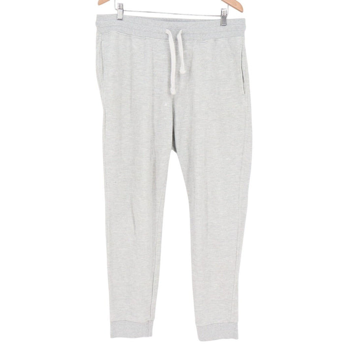American Giant French Terry Jogger Pants Mens Large Gray Cotton Drawstring Waist