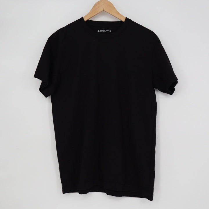American Giant Classic Black Crew Neck T Shirt Made in USA Size S