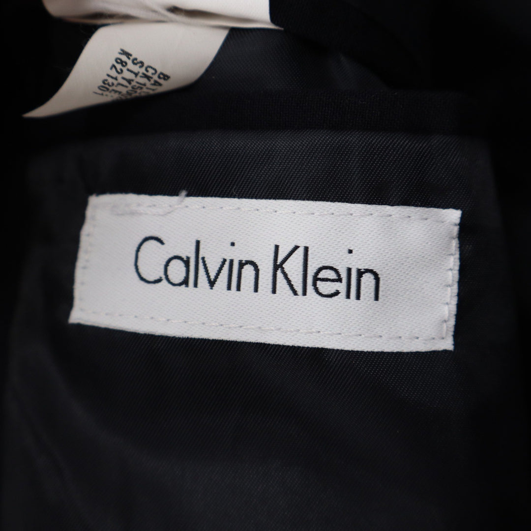 Calvin Klein Boys Black Two Button Stretch Blazer Jacket Size 16 Regular