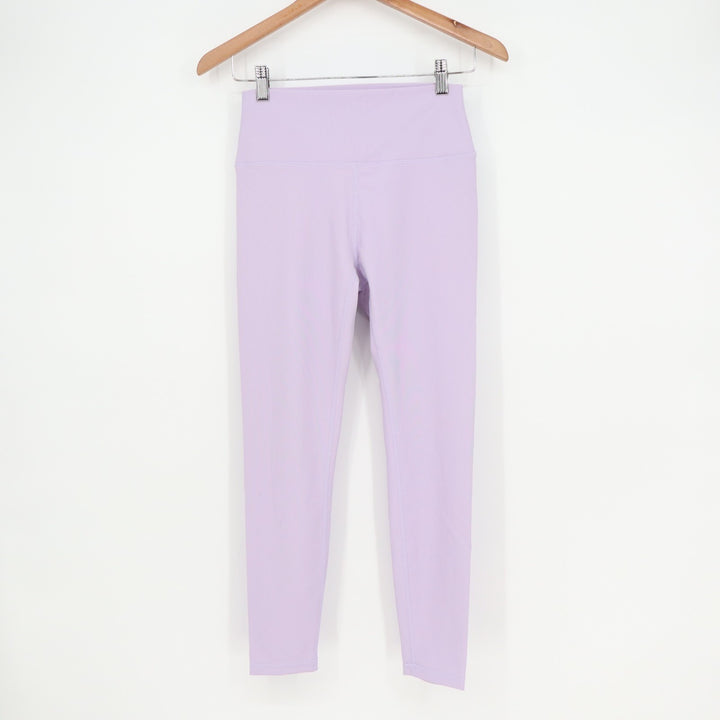 Wilo The Label Base Ribbed 7/8 Leggings Womens Medium Lilac Moisture Wicking