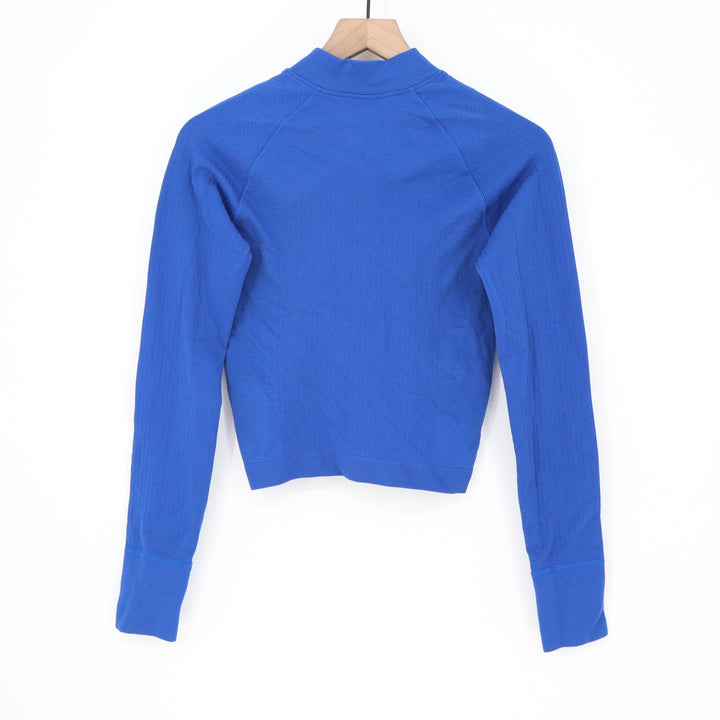 DSG Womens Momentum Seamless 1/4 Zip Pullover Royal Blue Size S