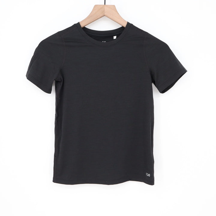 DSG Boys Movement Tee Pure Black Short Sleeve Athletic Shirt Size S 8-9 NEW