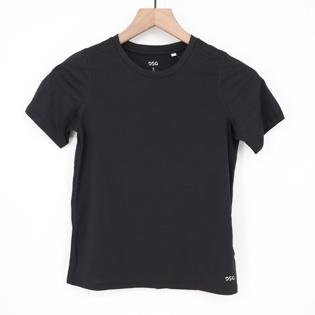 DSG Boys Movement Tee Short Sleeve Moisture Wicking Athletic Shirt Black S 8-9
