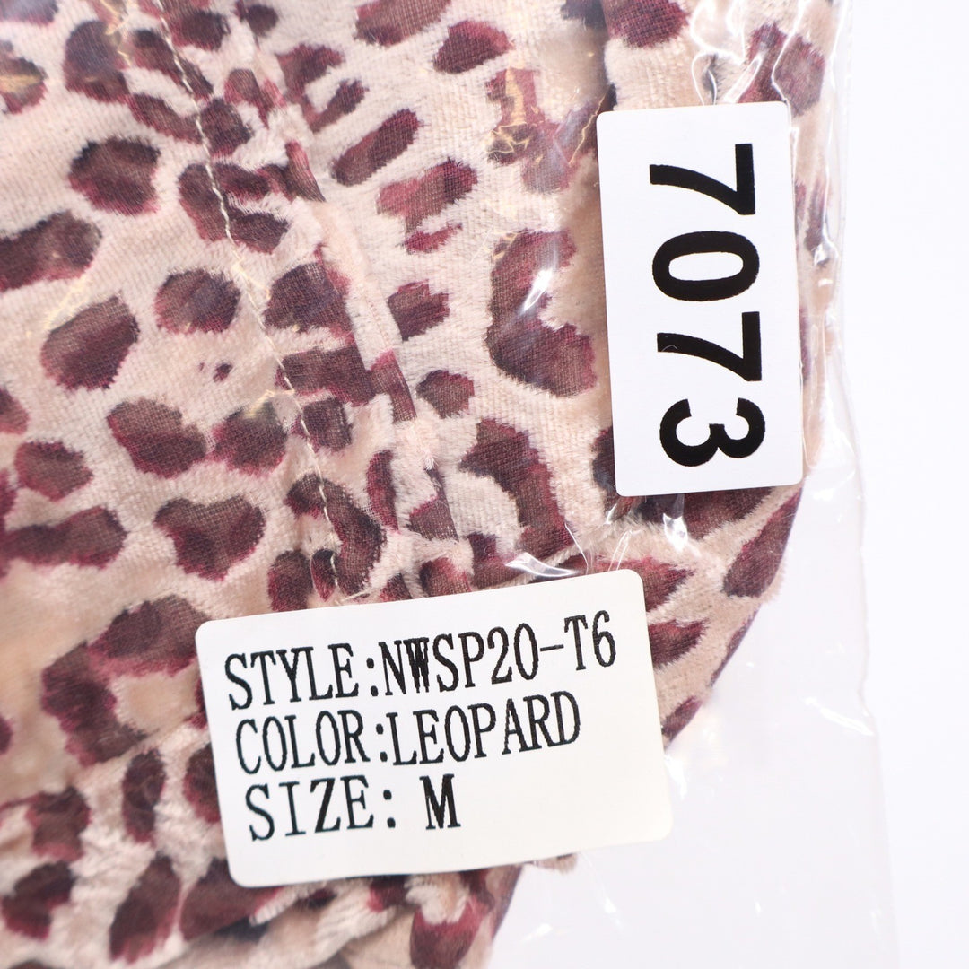 Naked Wardrobe The Statement Leopard Print Crop Top Brown Medium