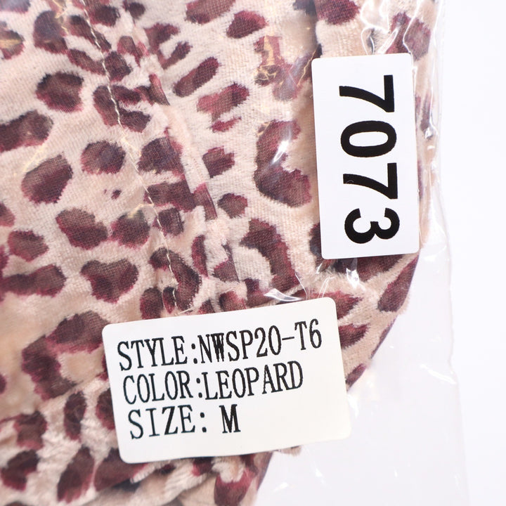 Naked Wardrobe The Statement Leopard Print Crop Top Brown Medium