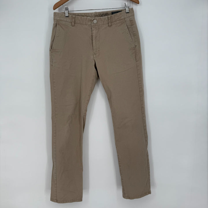 Bonobos Chino Pants Mens 32/32 Beige Canvas Slim Fit Cotton Stretch Skinny Leg