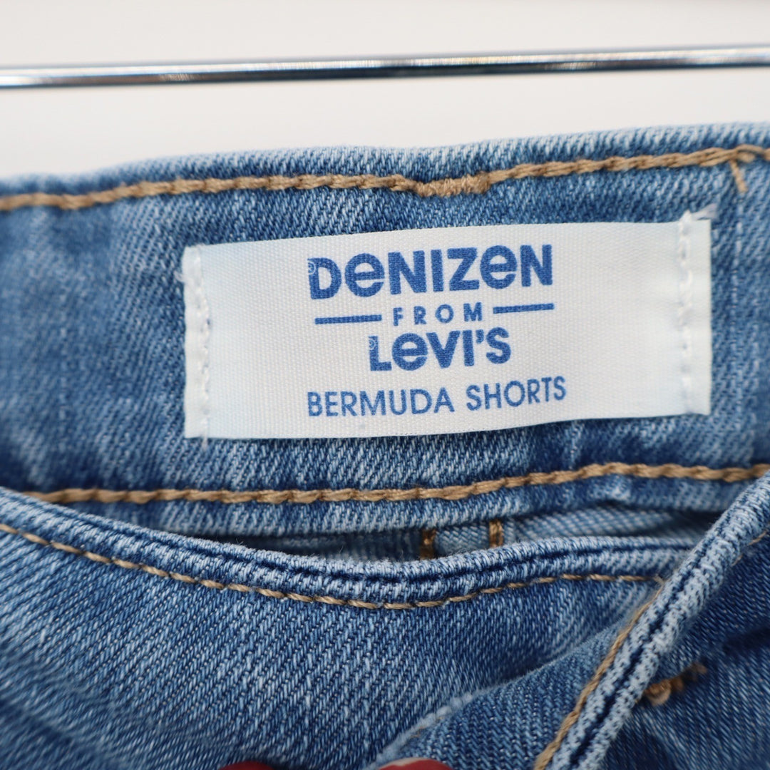 Denizen from Levi's Shorts Women's 6 Bermuda Blue Mid Rise Excellent