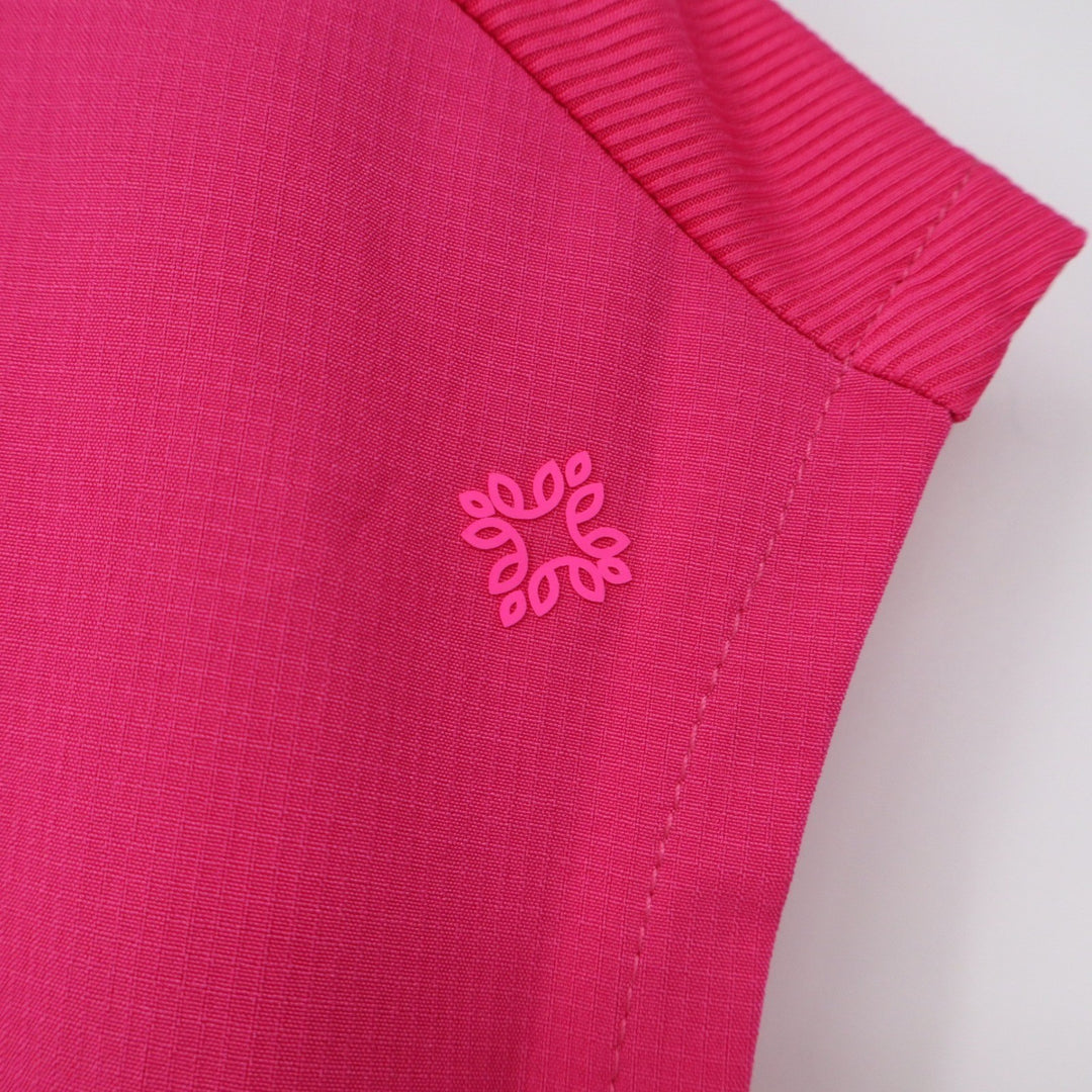 Med Couture Scrub Top Womens S Amp Pink 4-Way Stretch Sleeveless NEW