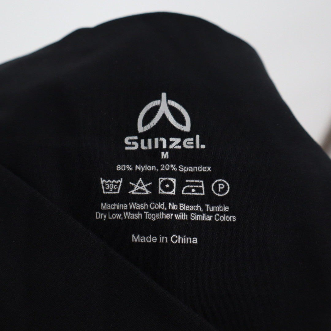 Sunzel Black Wide Leg Yoga Pants Flared Athleisure Bottoms Size M